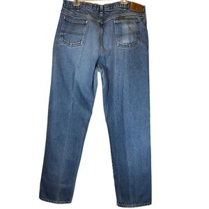 Red Kap Jeans Acid Wash Medium Blue Men's 40x34 Workwear Rugged Heavyweight